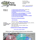 Tablet Screenshot of fynefishing.com